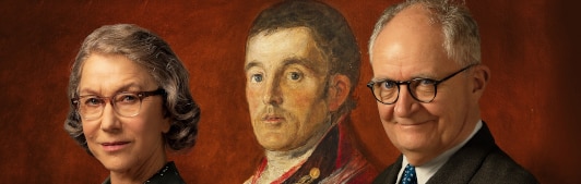 the two stars of the Duke plus the painting stolen in the movie