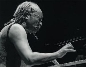 Musician, Cecil Taylor playing the piano