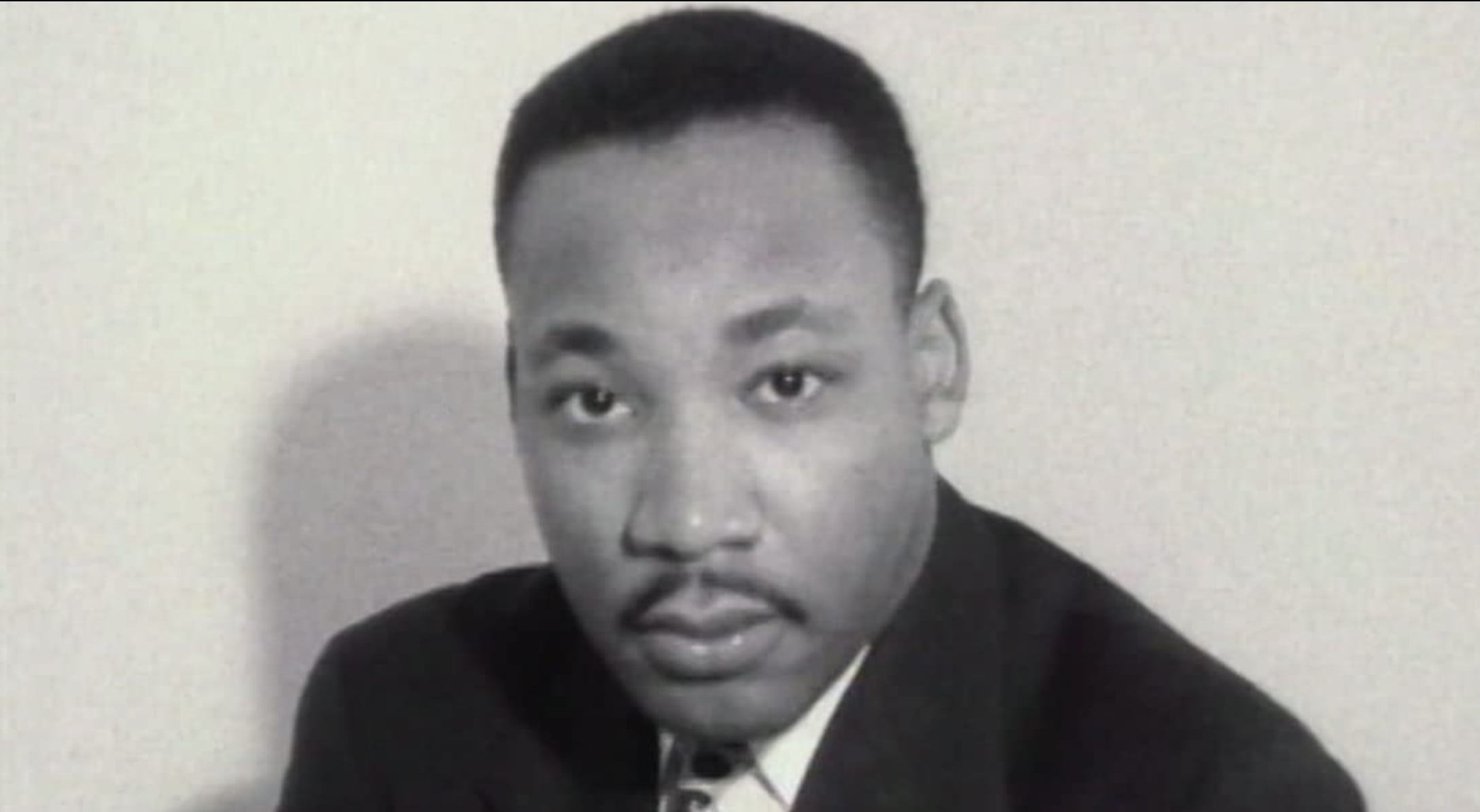 black and white portrait of Martin Luther King Jr. 