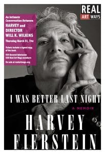 Harvey Fierstein event poster