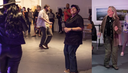 a collage of people dancing at Creative Cocktail Hour