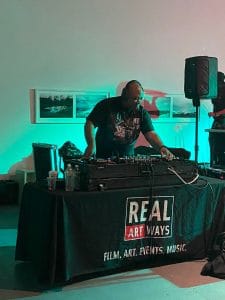 DJ Mr Realistic doing his thing at Real Art Ways